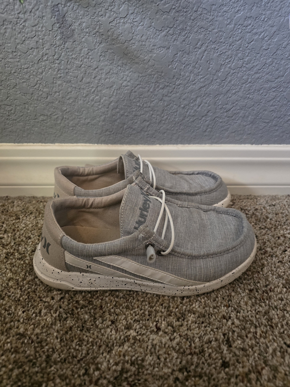 Hurley Kids Grey Casual Slip-On Sneakers